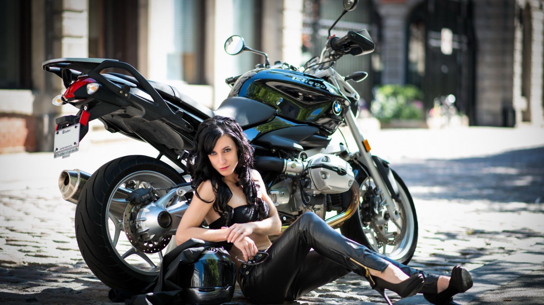 European women on bikes in Cleveland