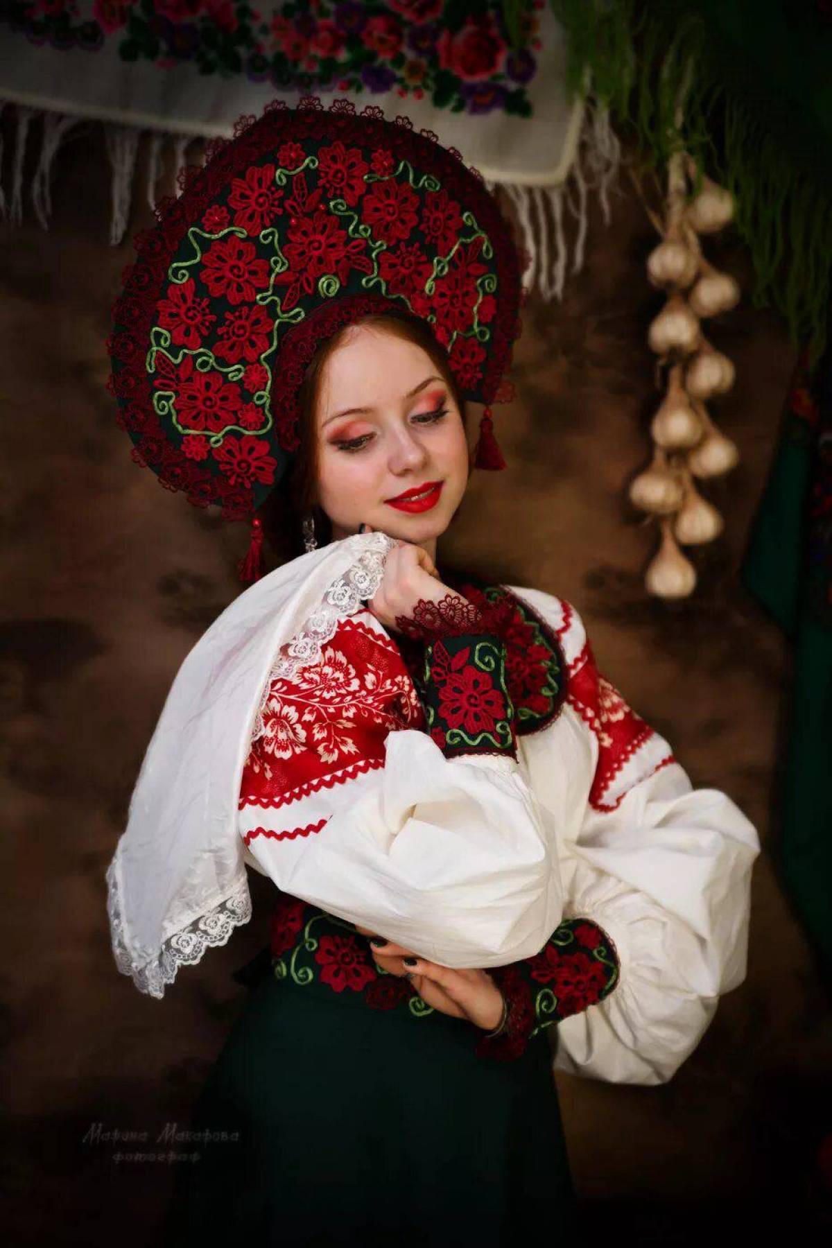Women in Slavic costumes underwear in Cleveland